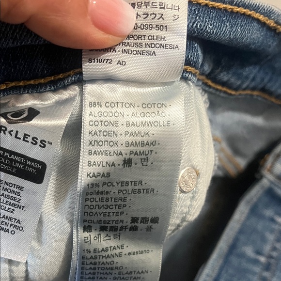 Levi’s Ribcage Boot- Blue Denim Jeans- size 28 - Picture 3 of 7